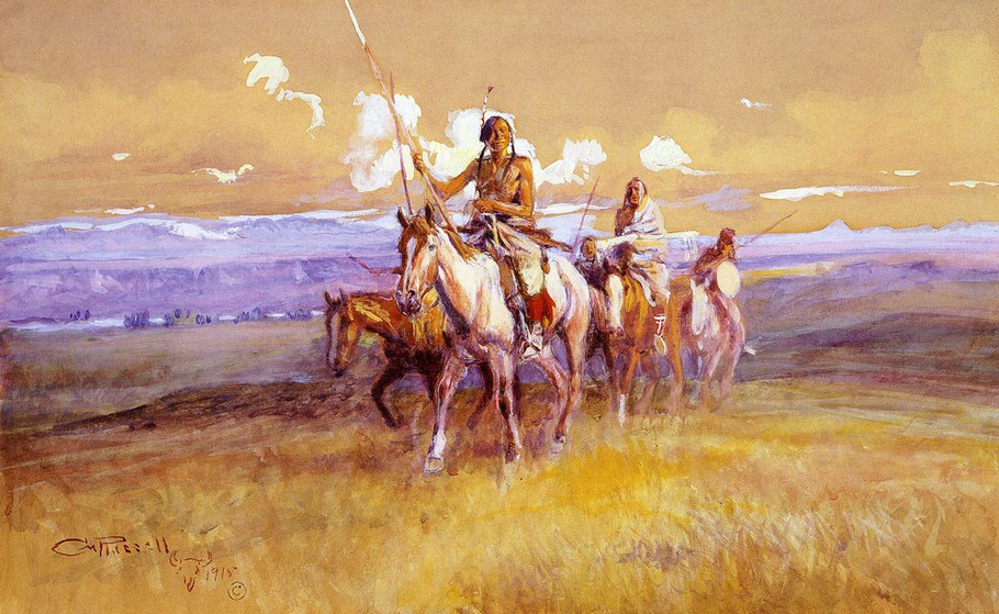 Wagons - Charles Marion Russell Paintings